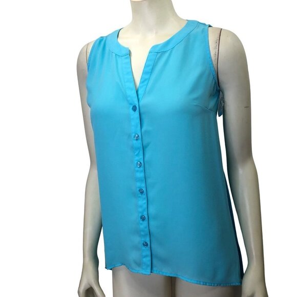 INC INTERNATIONAL CONCEPT SPLIT NECK SLEEVELESS TOP SM NEW WITHOUT TAG - Picture 5 of 6
